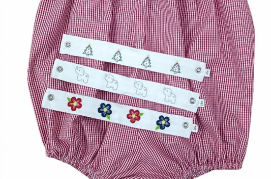 Lullaby Set - Girl's Ruth Ribbon Bubble Romper