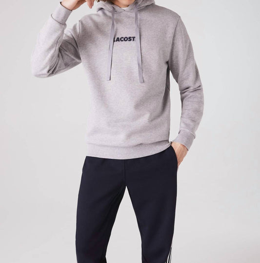 Lacoste - MEN'S CROCODILE PRINT HOODED COTTON SWEATSHIRT