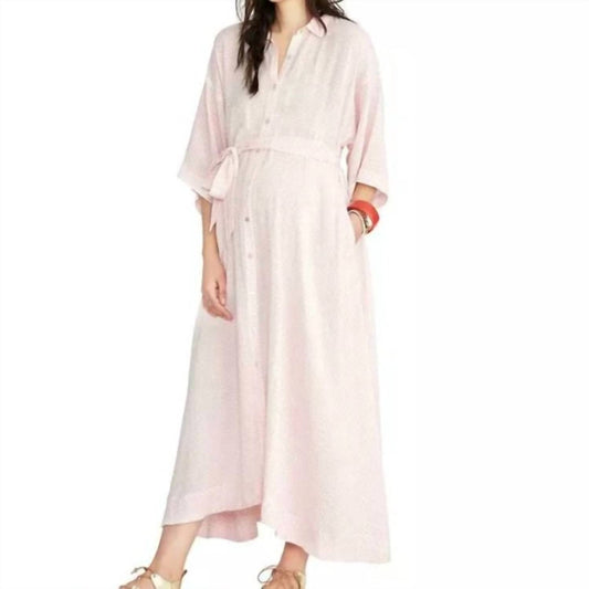Hatch - The Elsa Stripe Linen Blend Maxi Dress