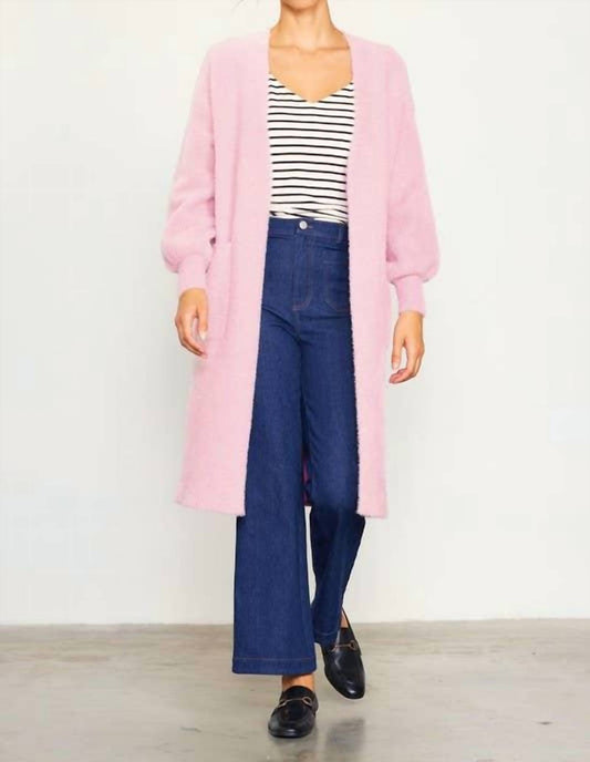 Skies Are Blue - Fuzzy Long Sleeve Cardigan