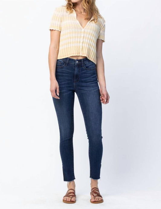 Judy Blue - High Waist Side Slit Skinny Jeans