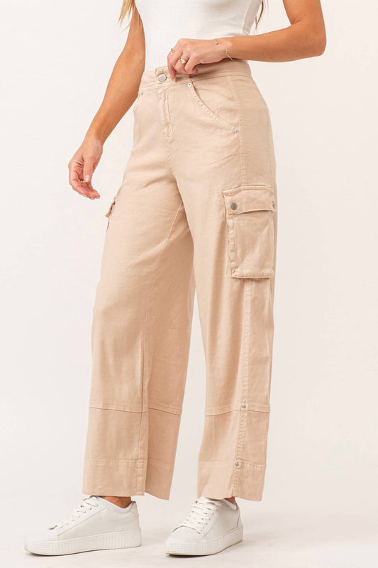 Dear John Denim - Marvin Wide Leg Cargo Soft Seashell Pants