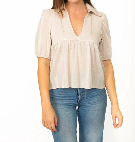 Cameo - Anchor Floral Jacquard Blouse