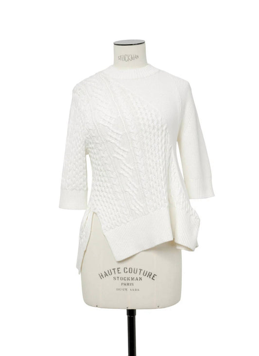 Sacai - Women's Asymmetrical Knit Pullover