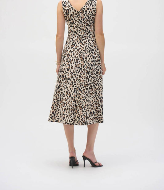 Joseph Ribkoff - Animal Print Fit And Flare Dress