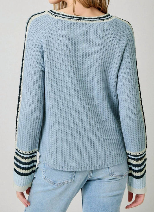 Mystree - Raglan Sleeve Trim Detail Sweater