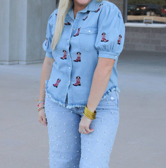 Layerz Clothing - Bailey Denim Top