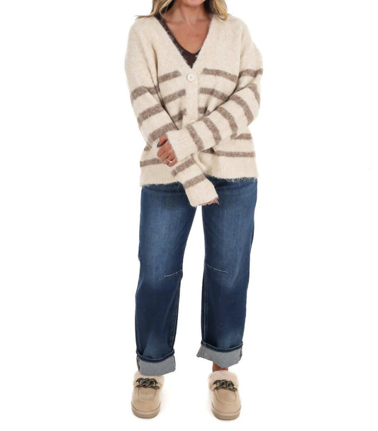 Dreamers - Timely Matter Super Soft Stripe Cardigan