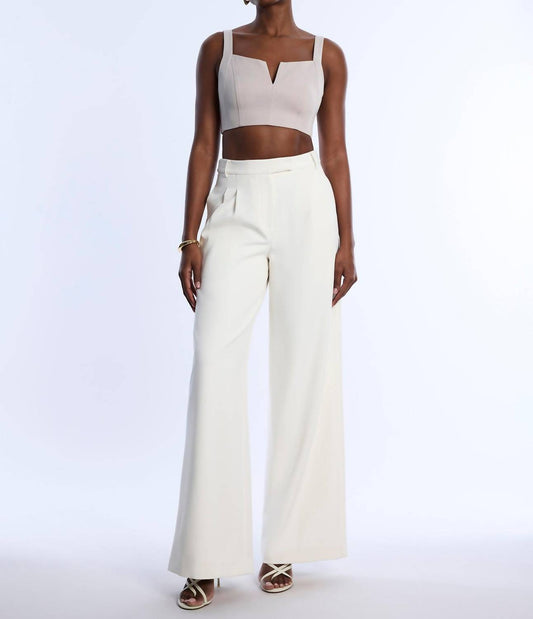 Bcbgmaxazria - Women's Pleat Front Wide Leg Pant