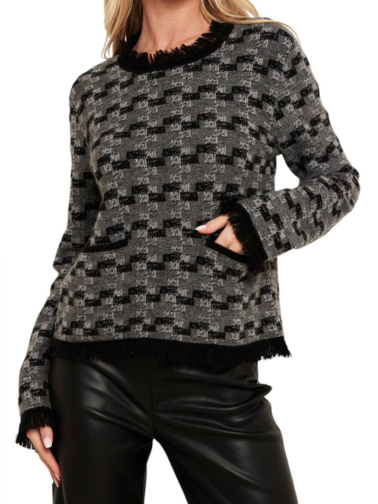 Brodie Cashmere - Gabriella Stitch Round Neck Sweater