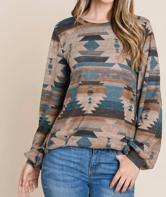 Bombom - Aztec Print Sweater