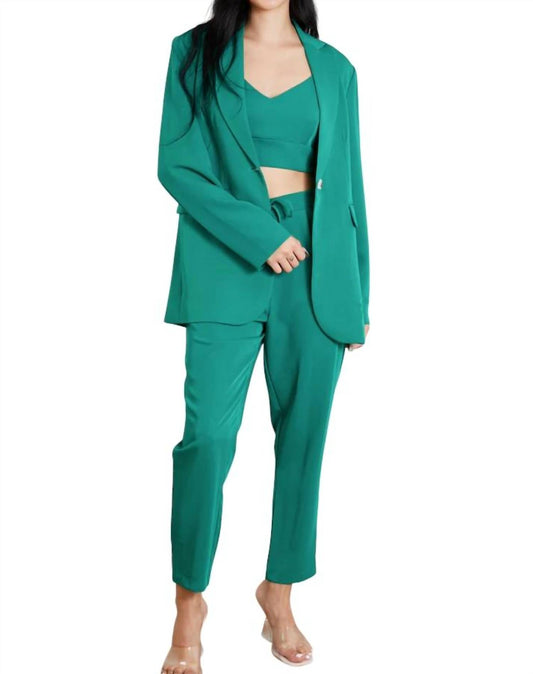 Geegee - 3-PIECE BRA, BLAZER AND PANT SET