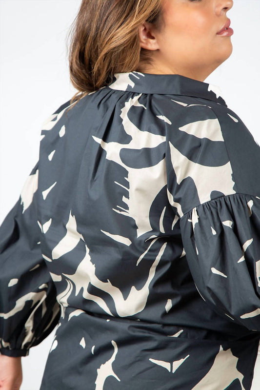 Psophia - Long-sleeved Poplin Blouse