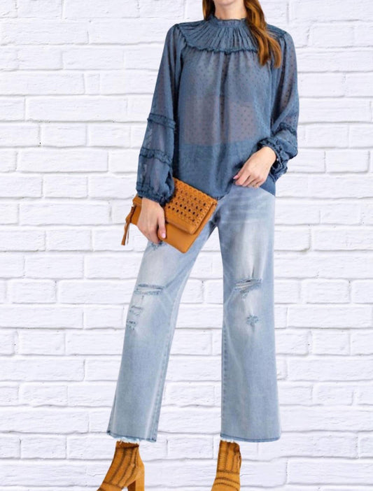 Easel - Dawn Chiffon Blouse