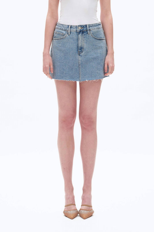Bayeas - Dolly Rhinestone Denim Skirt