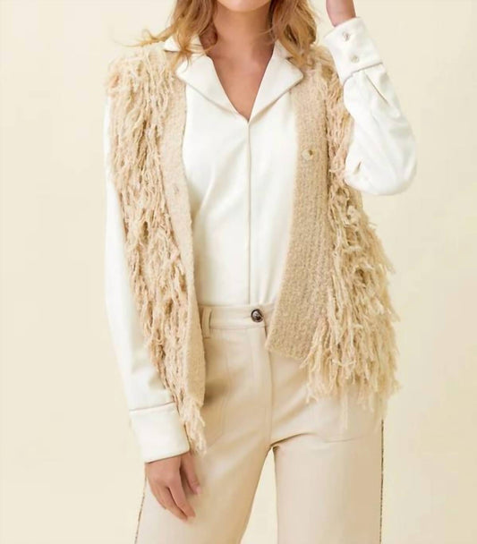 Mystree - All For Love Knitted Fringe Sweater Vest