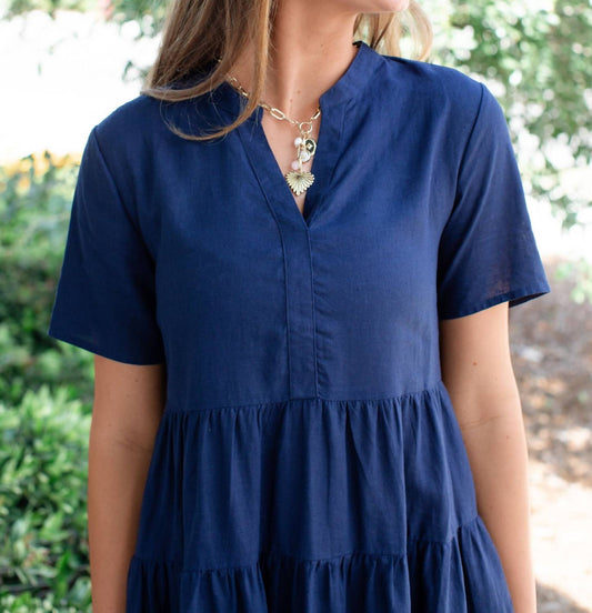 Charlie B - Women's Tiered Linen Dress