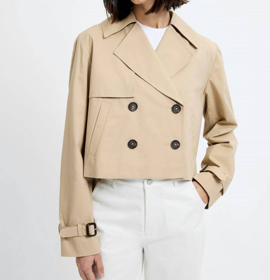 French Connection - Cropped Twill Trench Coat