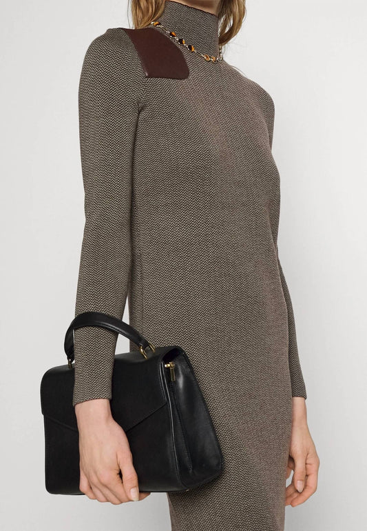 Ralph Lauren - Houndstooth Mini Sweater Dress