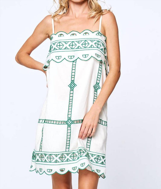 Ciebon - Eyelet Overlay Sun Dress