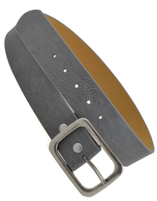 Anzell - Women's Square Buckle Leatherette Belt