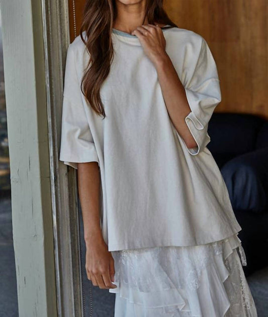 By Together - The Contrast Crew Neck Top