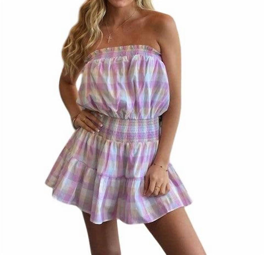 Day + Moon - Check Romper