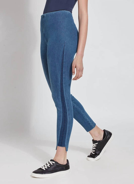 Lysse - Denim Legging with Stripe