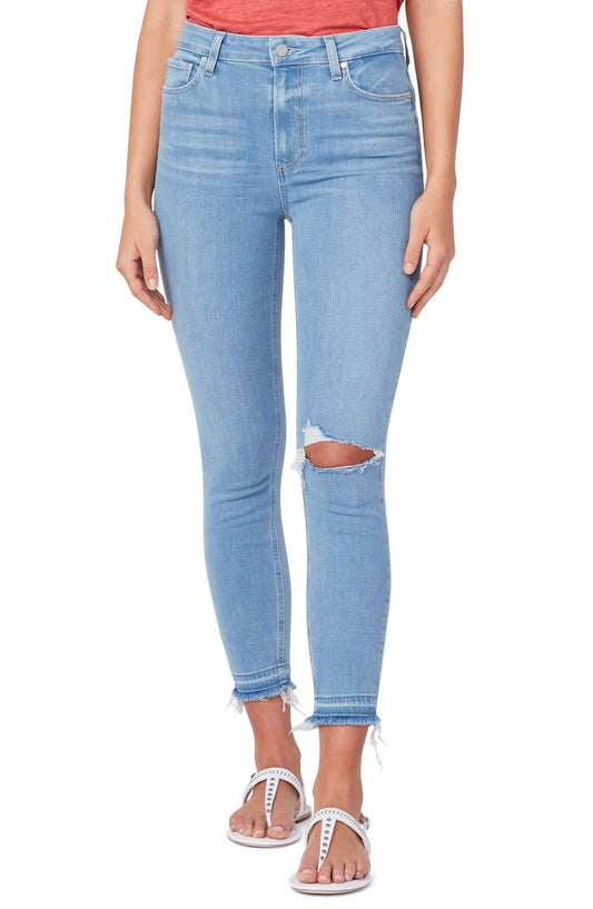 Paige - Margot Ripped Crop Skinny Jean