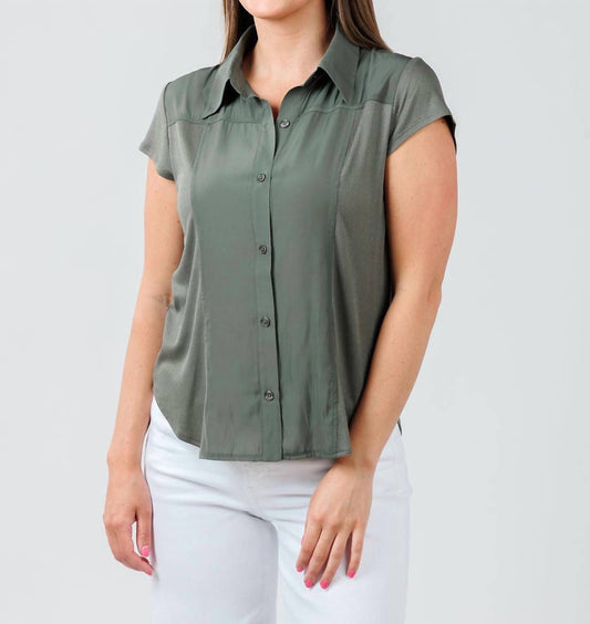 Lola & Sophie - Women's Hybrid Cap Sleeve Shirt
