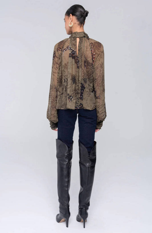 Ronny Kobo - Zenia Sheer Chiffon Top