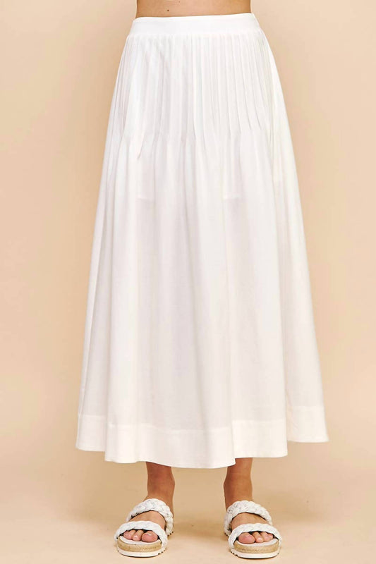 Pinch - Pintuck Maxi Skirt