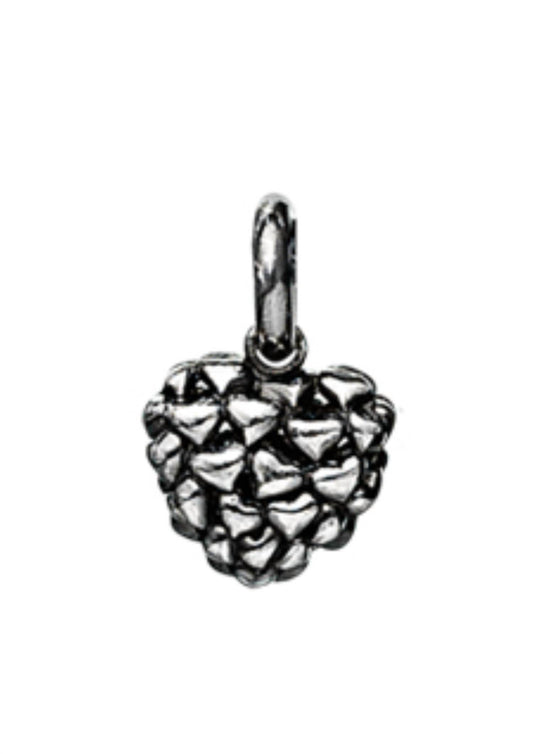Story Jewellery - Women's Heart Studded Dangle Charm Pendant