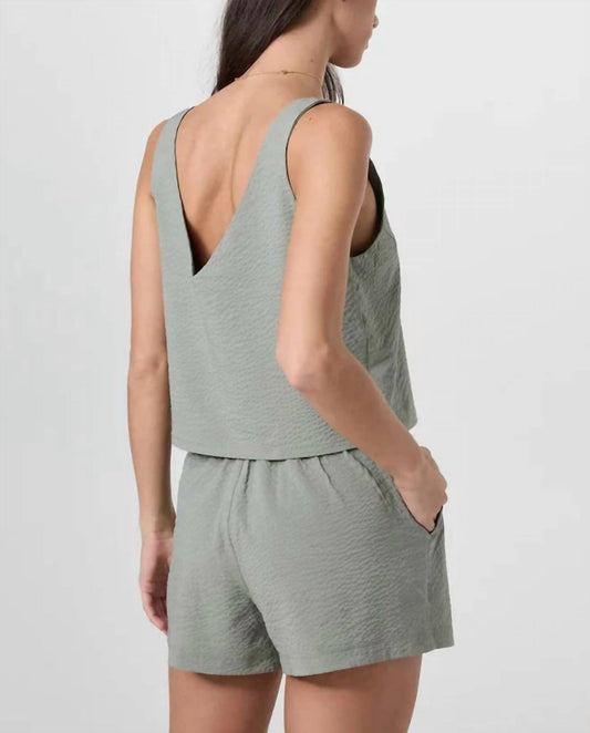 Vuori - Sleeveless villa textured crop tank