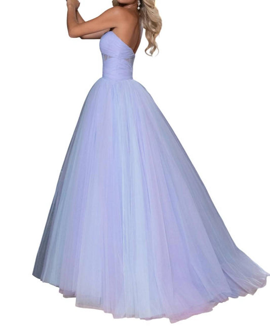 Rachel Allan - Tulle Strapless A-line Gown