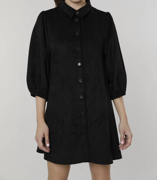 Dolce Cabo - Everywhere Leather Dress with Puff Sleeves