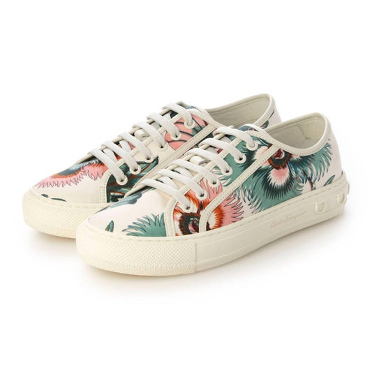 Salvatore Ferragamo - Women's Papavero-print Low-top Sneakers