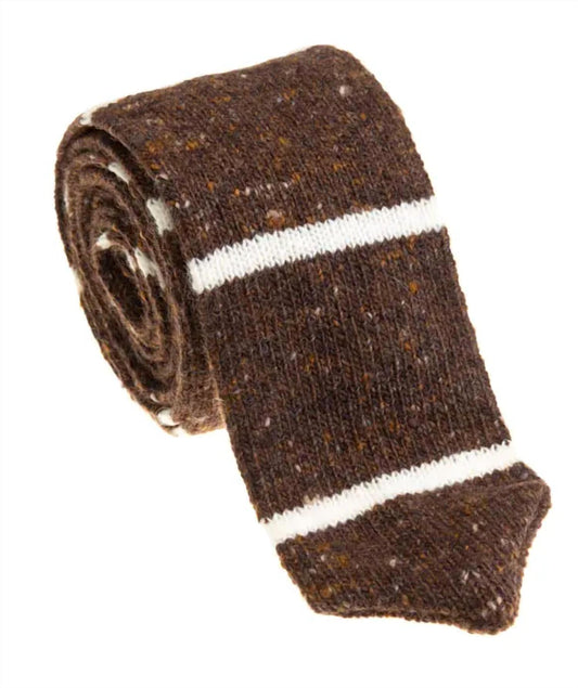 Pacific Silk - Wool Stripe Knit Tie