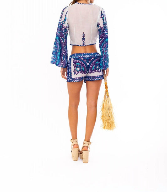 Soah - Women's Cara Printed Crop Top