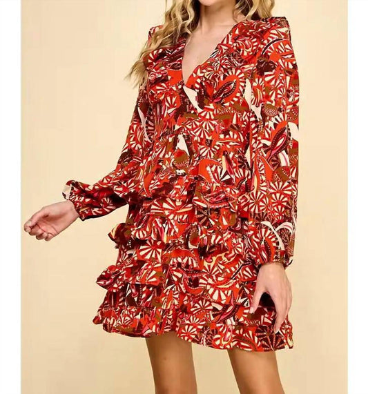 Tcec - Tilly V-neck Mini Dress