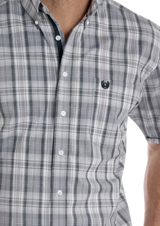 Panhandle - Short Sleeve Plaid Button Up Shirt