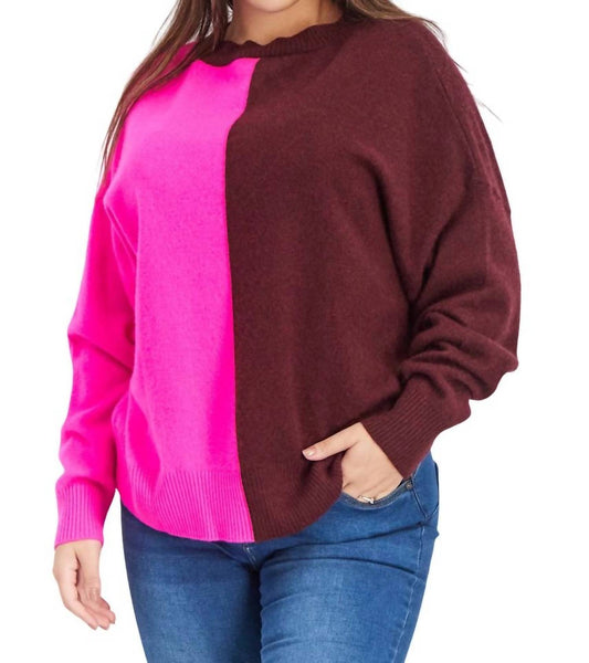 Aqua - Crew Neck Cashmere Sweater