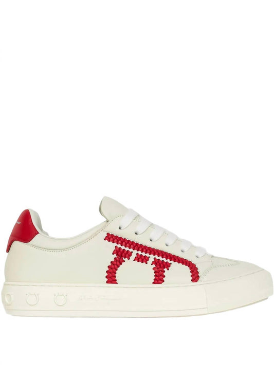Salvatore Ferragamo - Women's Lace Up Leather Sneakers