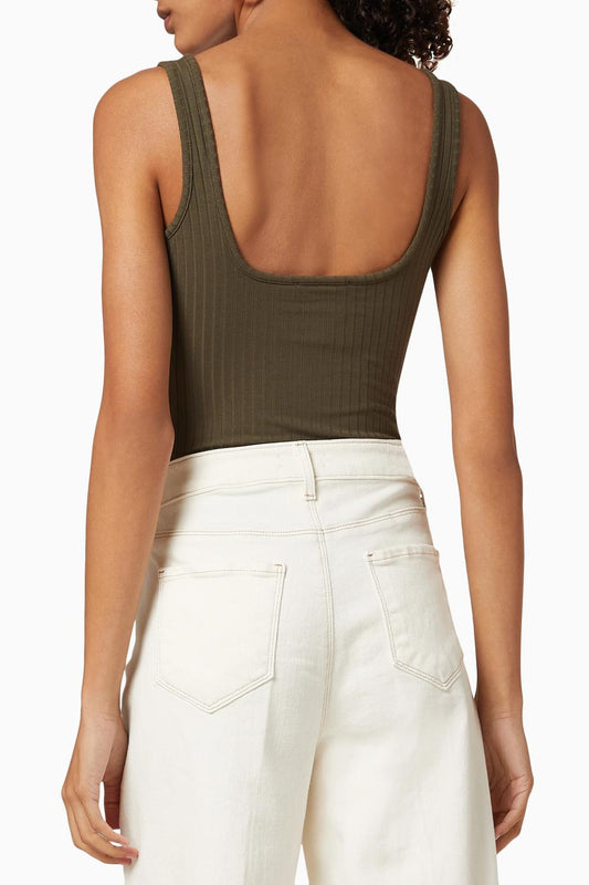 Good American - Button Front Bodysuit