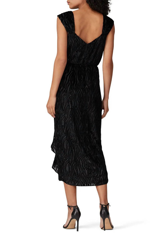 Saylor - Farrah Burnout Midi Dress
