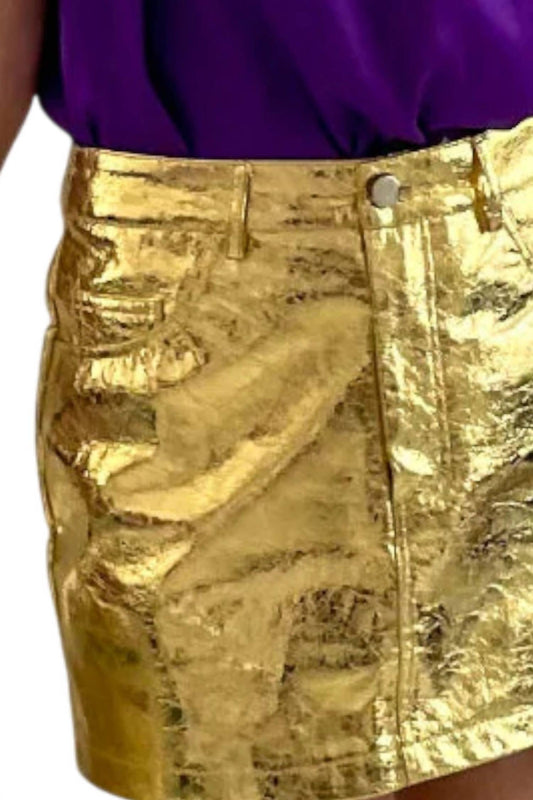 Amylynn - Millie Metallic Mini Skirt