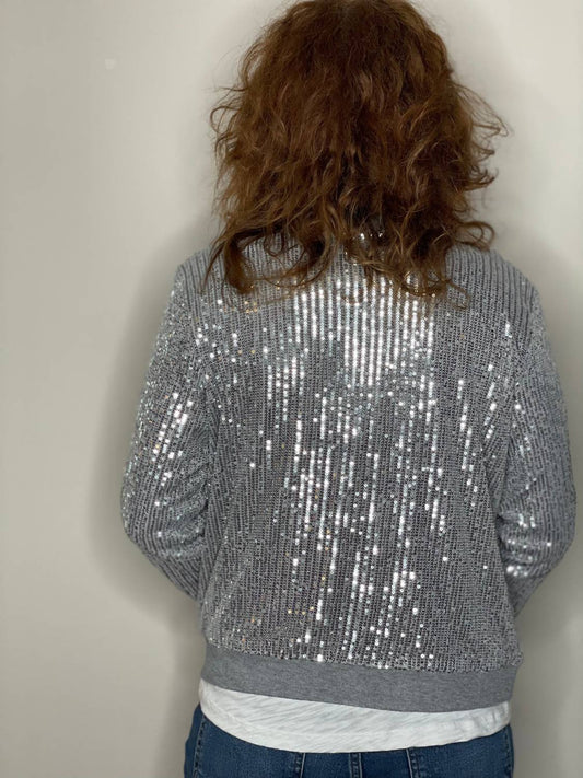 Way - Women's Sequin Bomber Jacket