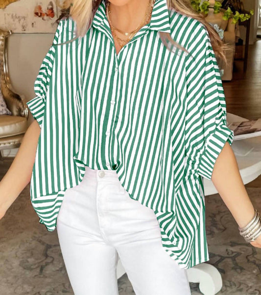 Shewin - Dolman Stripe Top