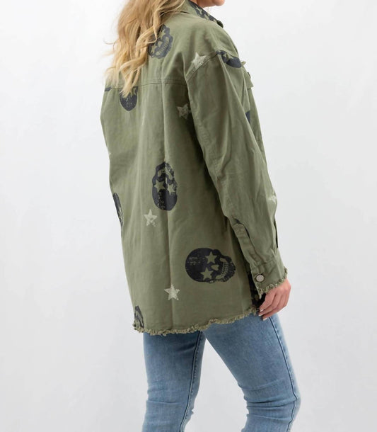 Fantastic Fawn - Oversized Skull Shacket
