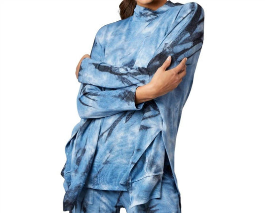 French Kyss - Marble Wash Poncho Top